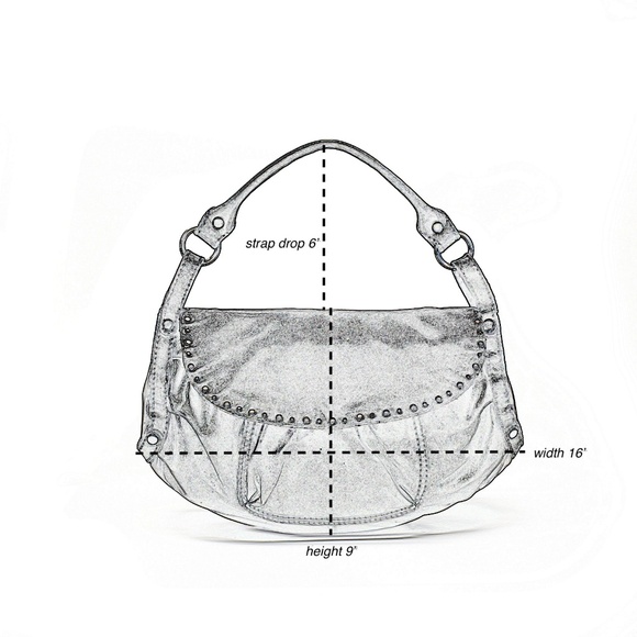 LUCKY BRAND Soft Black Leather Hobo Bag - Picture 3 of 12